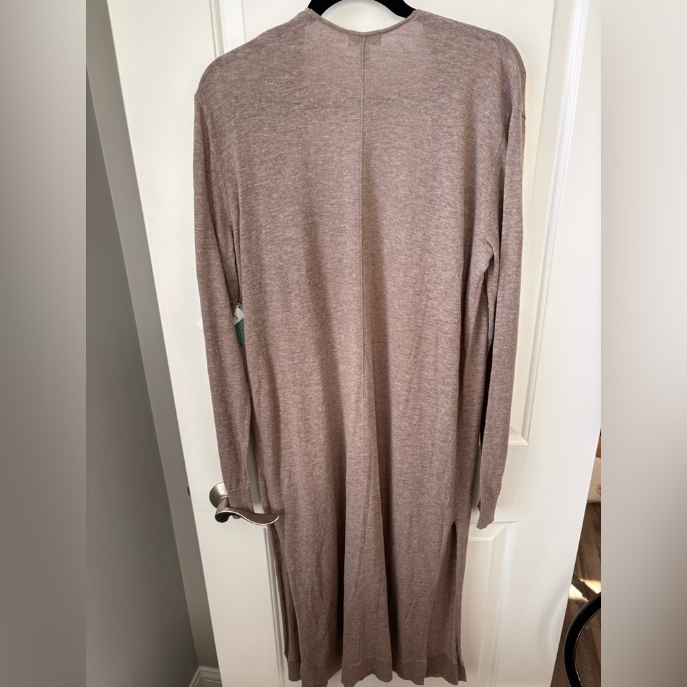 Susina Light Brown Open Front Cardigan - Picture 2 of 5